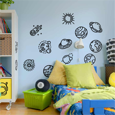 Childrens Decorative Vinyl - Planets